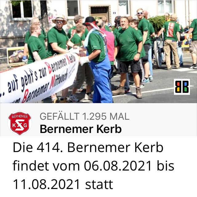 414 Bernemer Kerb Bornheim Frankfurt von 06.08. bis 11.08.2021