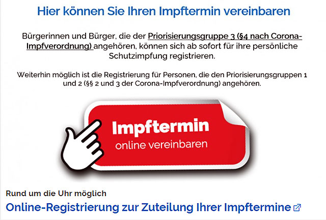 Impftermin Frankfurt online vereinbaren
