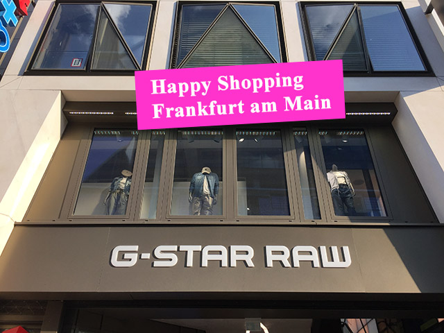 Frankfurt Shoppingmeile Zeil, G-Star Raw Store, Zeil 111, 60313 Frankfurt