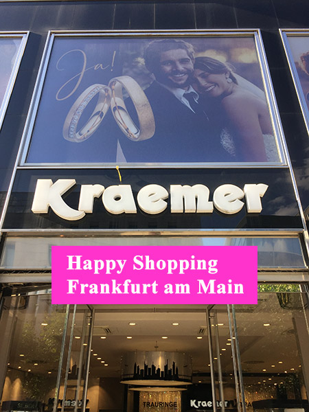 Frankfurt Shopping Zeil, Juwelier Kraemer, Zeil 84, 60313 Frankfurt