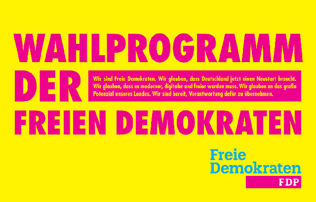 Wahlprogramm zur Bundestagswahl 2021 FDP