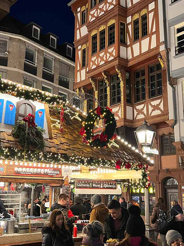 Frankfurt Weihnachtsmarkt 2022 in der Stadtmitte