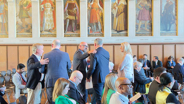 Newcomers Reception 2026 im Kaisersaal des Frankfurter Römer