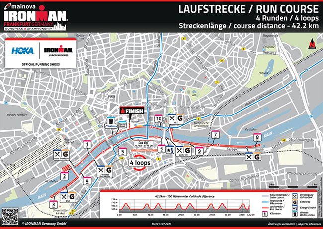 ironman frankfurt 2021 marathon laufstrecke